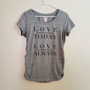 Gray Maternity Top, Love Today, Love Always